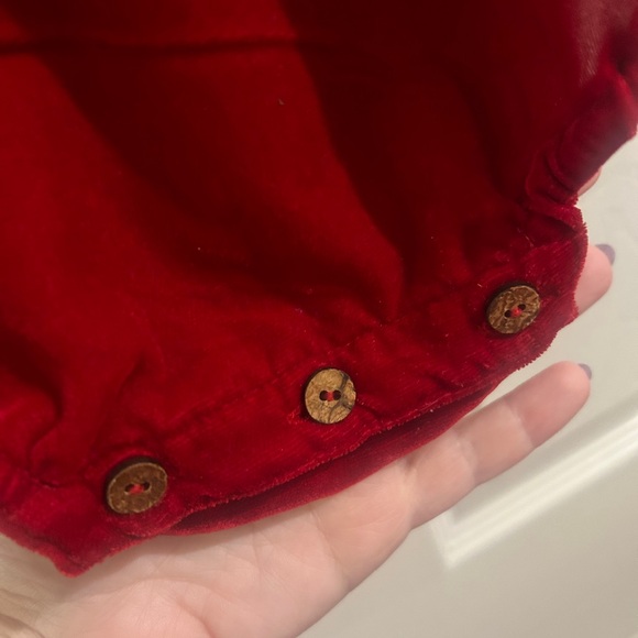 Christmas Faux fur red bubble! 9-12m. Worn once, and inside. - Picture 2 of 9